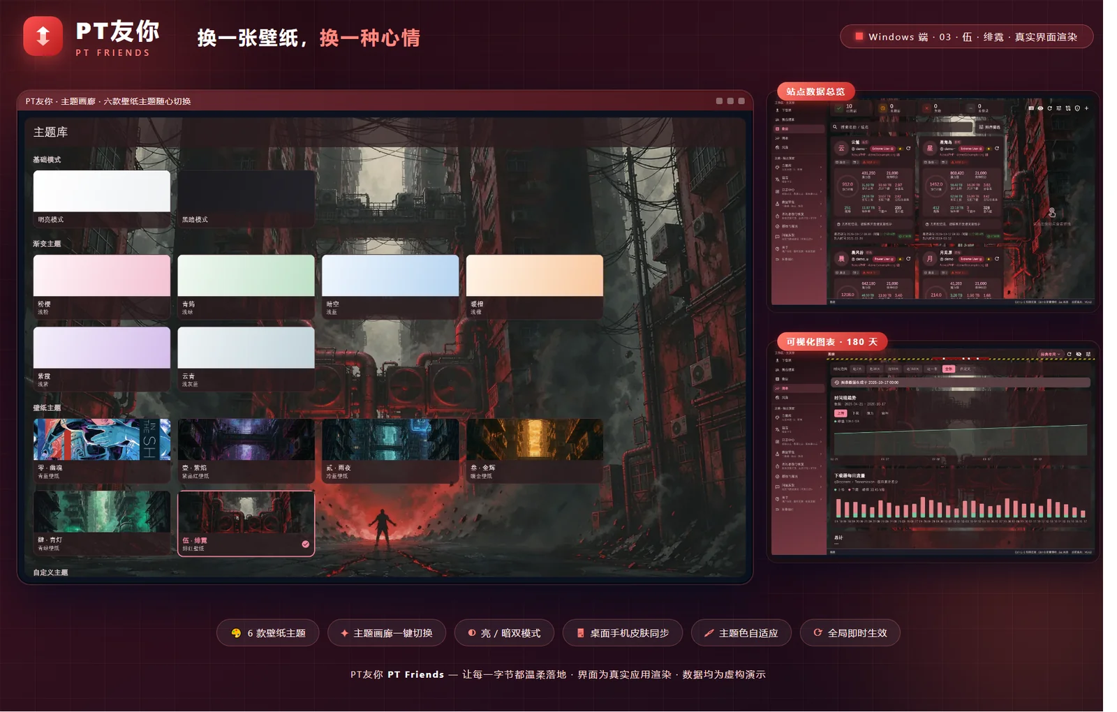 绯霓 · 桌面主题画廊